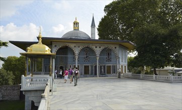 Gold canopy and Baghdad Pavilion