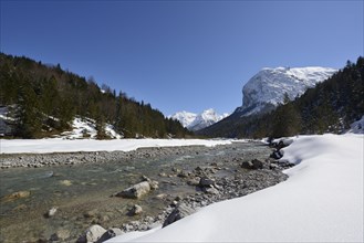 Rissbach stream with Rosskopfspitze