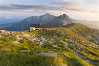 Rifugio Coda mountain hut on the Alta Via delle Alpi Biellesi trail