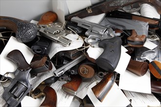 Firearms from a private collections that was handed into the police
