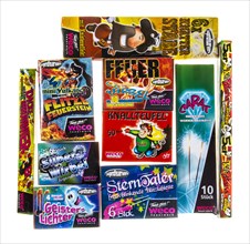 Various fireworks for children