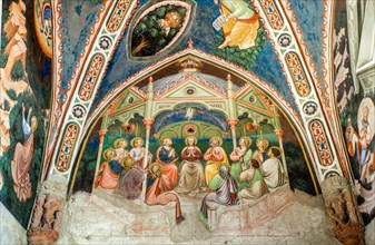 Fresco with representation of Pentecost