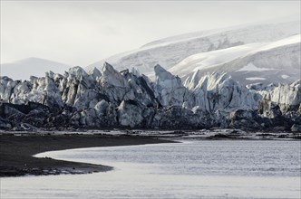 Detail view of Nathorstbreen Glacier