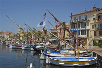 Harbour with historic boats