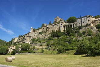 View towards the village of Montbrun-les-Bains