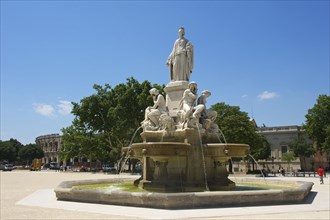 Pradier marble fountain