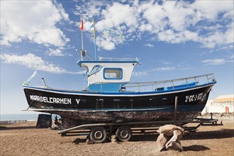 Boat on a trailer