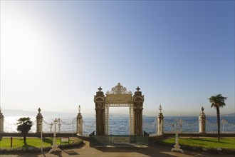 Gateway to the Bosphorus in the park of Dolmabahçe Palace