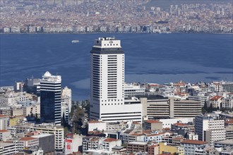 High-rise Hilton Hotel in the city centre of Konak