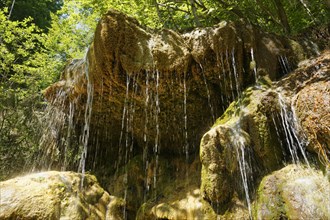 Waterfall with calcification