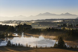 Early morning mood on Schwaigsee lake