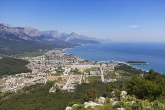 View from Mt. Çalistepe over Kemer with Taurus Mountains