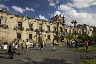 Plaza de Armas with the Palacio de Gobierno