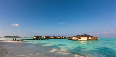Water bungalows on Paradise