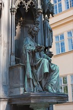 Monumental statue of Emperor Charles IV from 1848