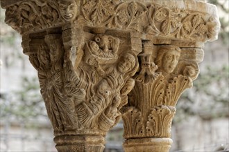 Romanesque capital in the cloister