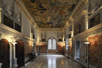 Restored Hirsvogel Hall with a canvas ceiling