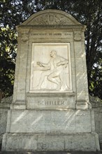 Schiller monument in the city park