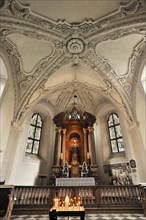 Altar area with vaulted ceiling