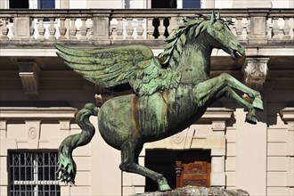 Bronze Pegasus on Pegasus Fountain