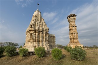 Mahavira Temple and Kirti Stambha