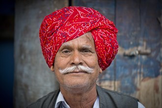 Indian man with a red turban