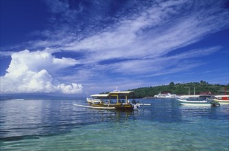 Fishing boats on the beach of Padang Bai