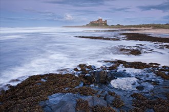 Bamburgh Castle at the blue hour