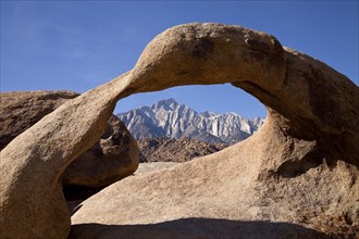 Natural arch in the Alabama Hills