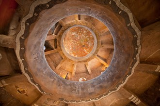 Replicas of Indian rock art in the Desert View Watchtower