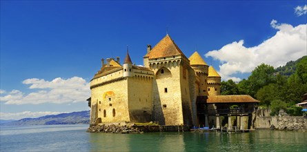 Chillon Castle on Lake Geneva