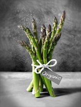 Bunch of organic asparagus spears