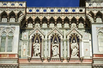 Statues of the Apostles on the facade of the Duomo of Florence