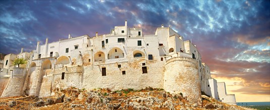 The medieval fortified hill town of Ostuni