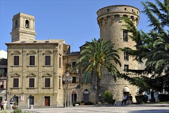 Bell tower of the church Chiesa di Maria Santissima del Carmine