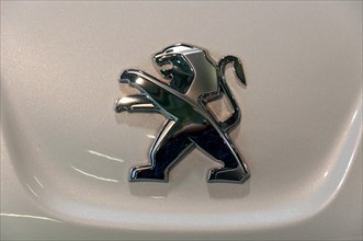 Peugeot logo on a car
