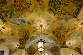 Ceiling frescoes in the "Schwemme"