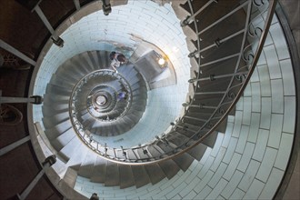 Staircase in the Phare d'Eckmuehl lighthouse