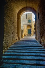 Stairs leading to the Castel dell'Ovo