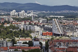 Cityscape with modern buildings