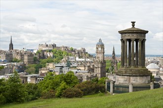 View over the historic town centre from Calton Hill