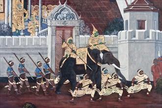 Ramakian wall painting