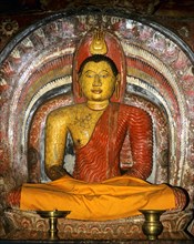 Seated Buddha in the shrine