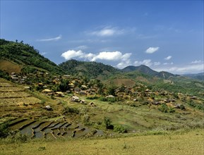 Akha village on the Burmese border in the west of Chiang Rai