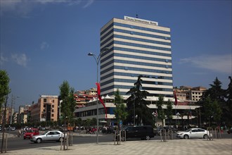 Skanderbeg Square and the Tirana Hotel