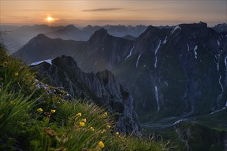Sunrise over the Lechtal Alps