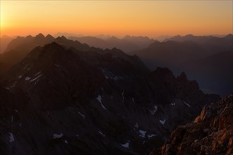 Dawn over the Allgaeu Alps