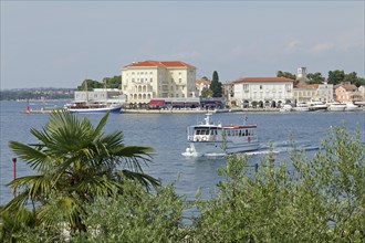 View of Porec from the Sveti Nikola island