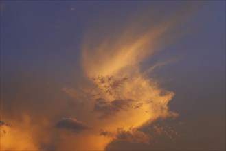Cloud formation in the evening light