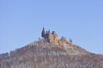 Burg Hohenzollern Castle in winter